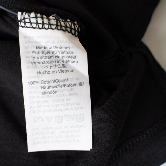 Madewell Whisper Cotton V Neck Pocket Tee Relaxed Fit Lightweight Black - Picture 8 of 9